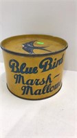 6 1/4” Round Bluebird marshmallow tin