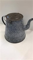 10” High granite coffee pot