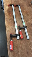 2 - 24” Bessey clamps