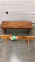 Small bench and shelf