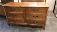 Cherry dresser, 55 inches long, 32 inches high,