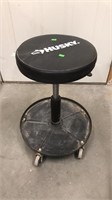 Husky adjustable stool with wheels