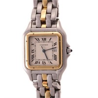 Gent's Cartier 2 Tone Panther Wrist Watch