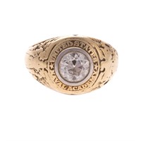 A Lady's Miniature US Naval Academy Ring in 14K
