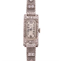 A Lady's Pery Diamond Cocktail Watch in Platinum