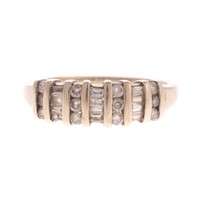 A Lady's Diamond Band in 14K Gold