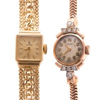 A Pair of Lady's Cocktail Watches in Gold
