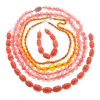 A Collection of Lady's Beaded Necklaces