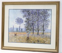 Claude Monet "Sunlight Under The Poplars" Print