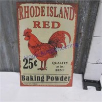 Rhode Island Red tin sign