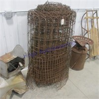 Large roll of woven wire