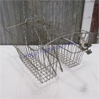 Wire bicycle basket