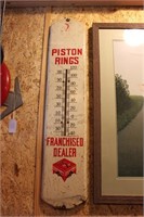 Piston Rings Thermometer Porcelain Metal