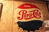 Pepsi-Cola Porcelain Metal Sign
