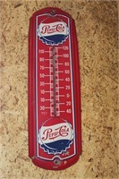 Pepsi Cola Thermometer Porcelain  Sign