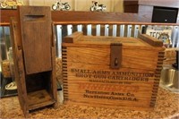 Winchester Wooden Ammo Box &  Dynamite Holder