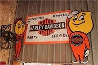 Authentic Harley Davidson motor oil dealer sign