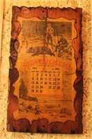 Wooden Winchester Calendar December 1895