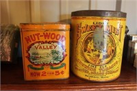Nutwood Valley Cigar & Sweet Mist Tobacco Cans