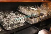 LOT, 5 TRAYS (85PCS) ASST BEVERAGE GLASSES
