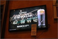 1X, GUINNESS ST PATRICKS DAY COUNTDOWN SIGN