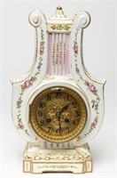 Louis XVI-Style French Japy Freres Porcelain Clock