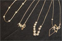 4 Sterling Necklaces
