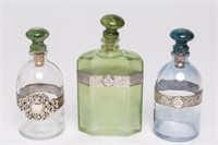 Biccielli Italy Silver-Banded Perfume Bottles, 3