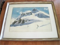 Two 1930s Skiing Prints by Dwight Shepler