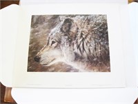 1992 Bradley Parrish Ltd Ed Print of a Wolf