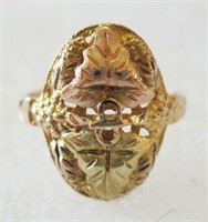 Vintage Ladies Size 6 10k Black Hills Gold Ring