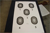 (50) Qualification Targets 5-Bullseyes W/ Shaded