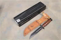 Ka-Bar 1250 Short USMC Knife W/ Sheath