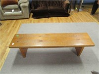 PINE BENCH. 60 IN. L x 14 IN W