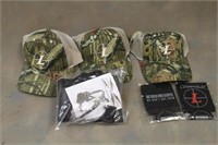 (3) Leupold Hats and Binocular Holder / Strap