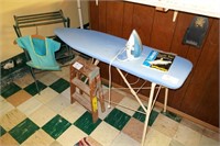 Lot, Rival steam iron, folding ironing board,