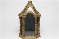 Continental Carved Giltwood Reliquary, Antique