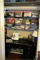 Large lot, sewing closet, includes Bernina 700D