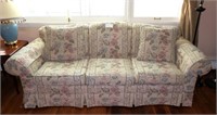 Floral upholstered couch