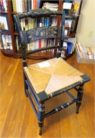 Stenciled side chair