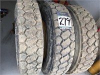 Bridgestone 11R - 22.5 Recaps W/ Rims / Qty Of 3