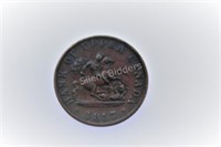 1857 Bank of Upper Canada One Half Penny