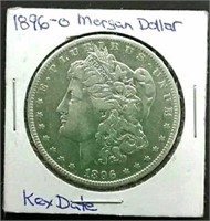 1896 MM-O Morgan Silver Dollar