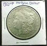 1921 MM-P Morgan Silver Dollar