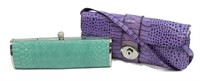 (2) YOYA & LUCIANO PADOVAN REPTILE-LIKE CLUTCHES