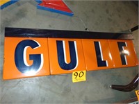 411/2 x 12 Porceline Gulf Sign