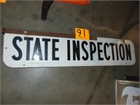 Metal State Inspection  Sign