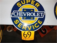12" Porceline Chevrolet Sign