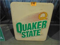 Plastic Quaker State Sign