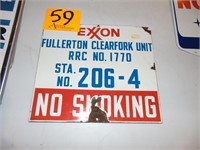 12 x 10 Exxon Porceline Sign